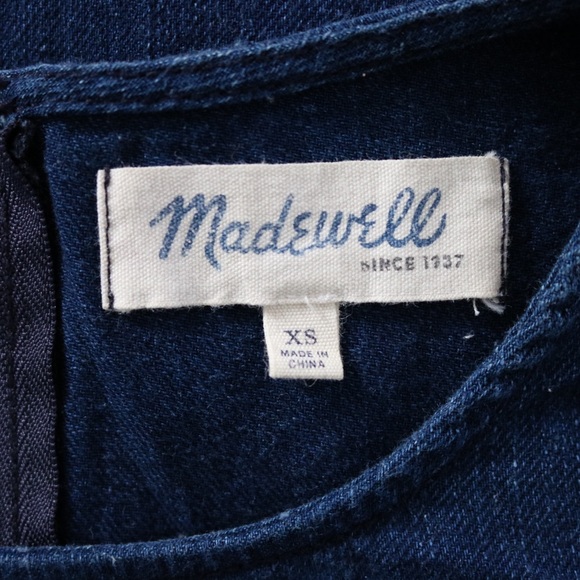 Madewell Iris lace denim top size XS - Picture 5 of 5